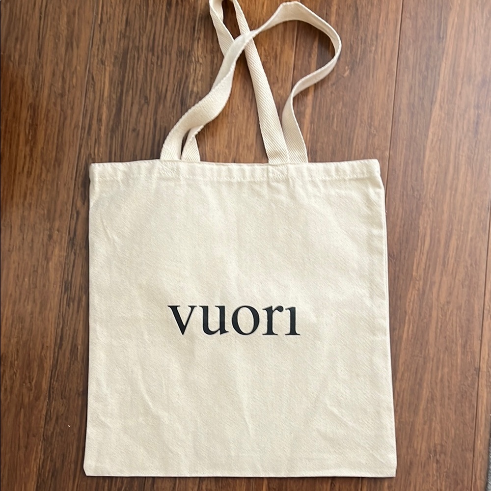 Vuori Cream Canvas Tote Bag